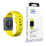 PASEK SILIKONOWY 42/44/45/46/49 MM 3MK SILICONE WATCH STRAP FOR APPLE ŻÓŁTY