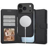 ETUI OTWIERANE TECH-PROTECT WALLET MAGSAFE IPHONE 17 PRO MAX CZARNE