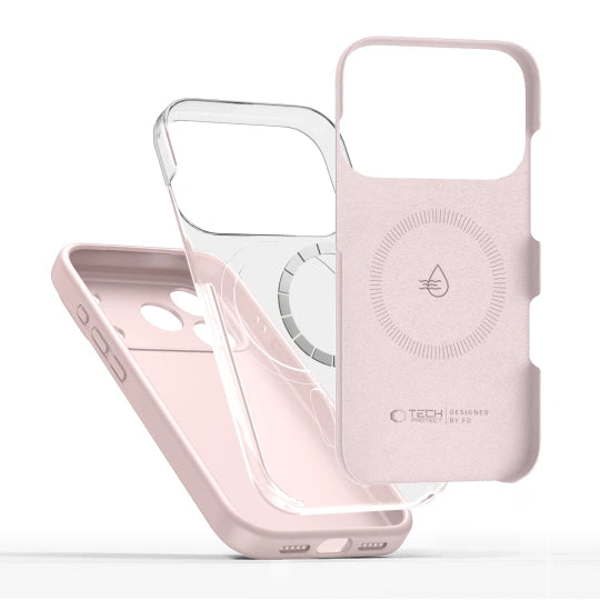 ETUI TECH-PROTECT LIQUID SILICONE MAGSAFE IPHONE 17 PRO RÓŻOWE