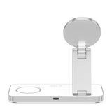 ŁADOWARKA INDUKCYJNA 3W1 TECH-PROTECT QI15W-A47 3IN1 MAGNETIC MAGSAFE WIRELESS CHARGER WHITE BIAŁA