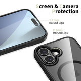 ETUI TECH-PROTECT MAGMAT MAGSAFE IPHONE 17 TRANSPARETNO CZARNE