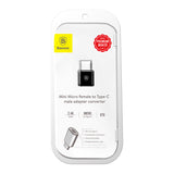 BASEUS ADAPTER OTG MICRO USB - USB-C CZARNY