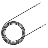 BASEUS KABEL AUDIO YIVEN M30 JACK 3,5 MM - JACK 3,5 MM 1,5 M SREBRNO-CZARNY