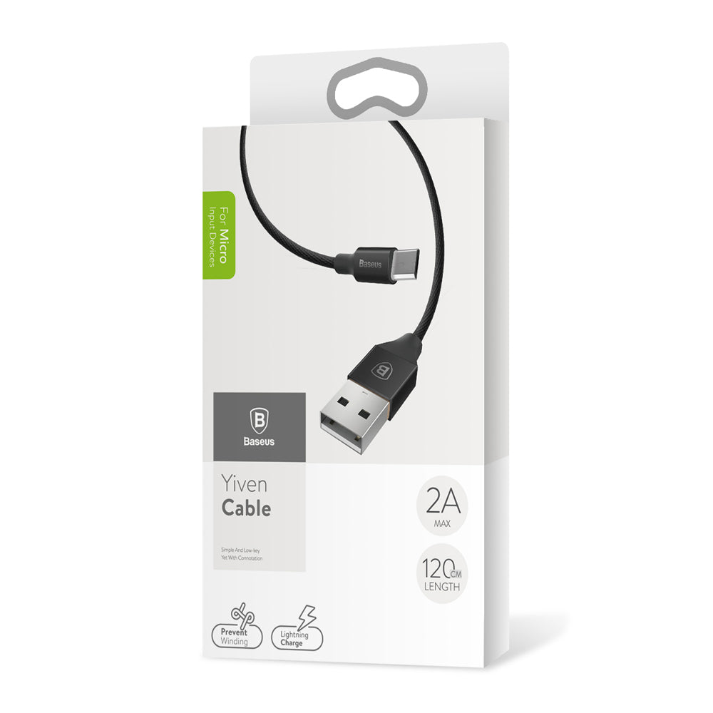 BASEUS KABEL YIVEN USB - MICRO USB 1,5 M 2A CZARNY