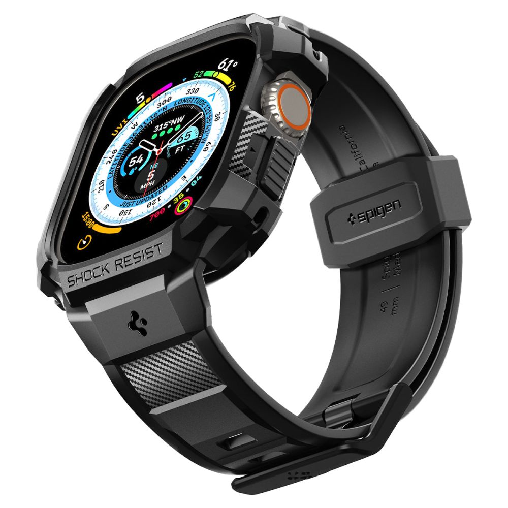 PASEK SPIGEN RUGGED ARMOR ”PRO” APPLE WATCH ULTRA 1 / 2 (49 MM) CZARNY