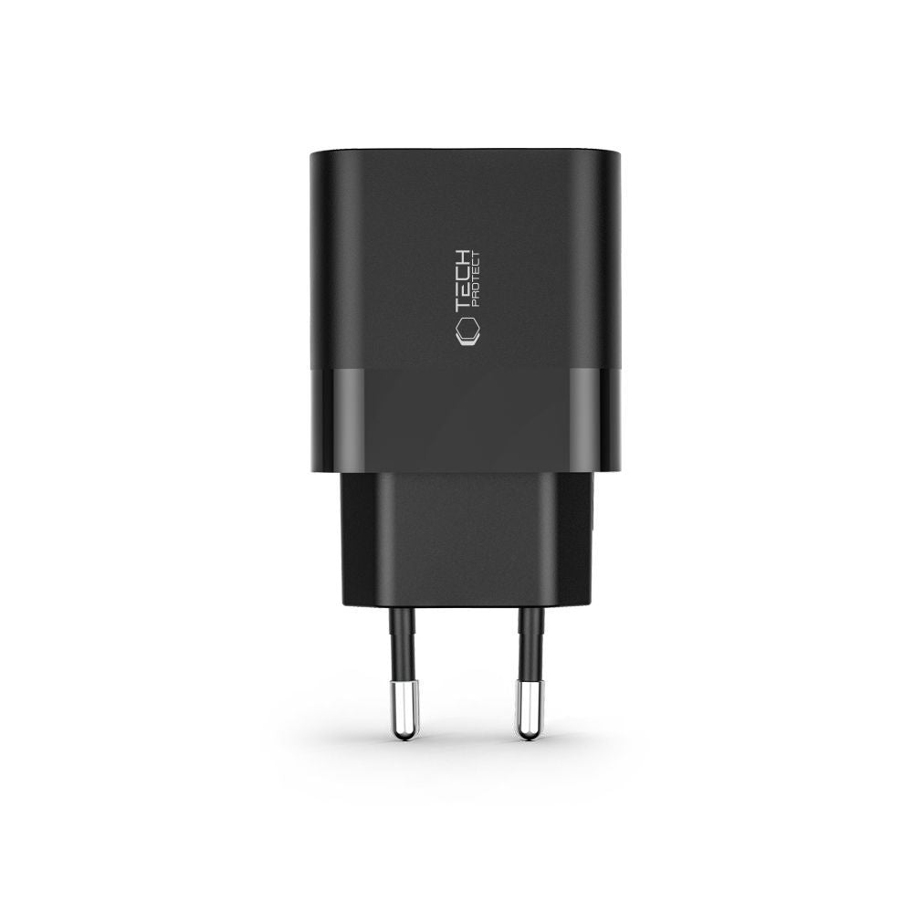 ŁADOWARKA SIECIOWA TECH-PROTECT C30W 2-PORT NETWORK CHARGER PD30W/QC3.0 CZARNA