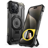 ETUI SUPCASE UB GRIP MAG MAGSAFE IPHONE 16 PRO CZARNE