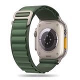 PASEK TECH-PROTECT NYLON PRO APPLE WATCH 6 / 7 / 8 / 9 / 10 / SE / ULTRA 1 / 2 (44 / 45 / 46 / 49 MM) MILITARY GREEN ZIELONY