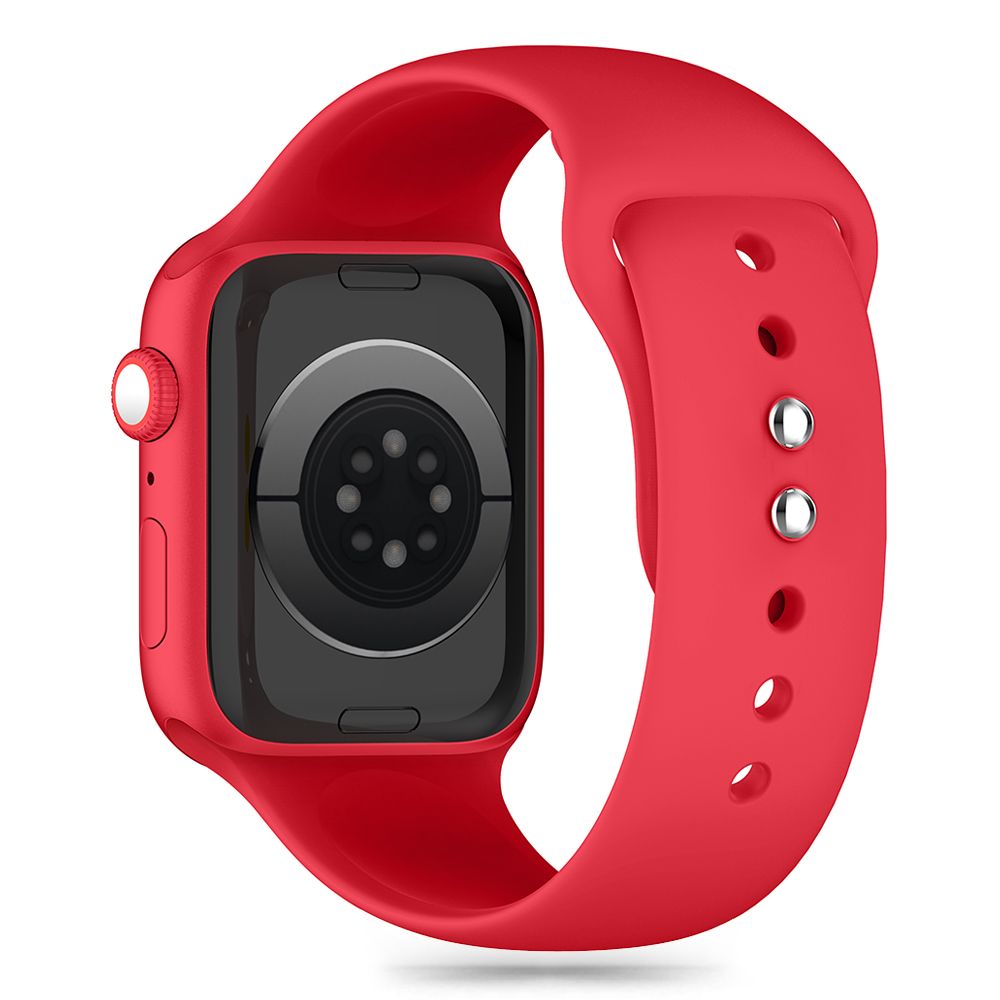 PASEK TECH-PROTECT SILICONE APPLE WATCH 6 / 7 / 8 / 9 / 10 / SE / ULTRA 1 / 2 (44 / 45 / 46 / 49 MM) CZERWONY
