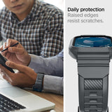 PASEK SPIGEN RUGGED ARMOR ”PRO” APPLE WATCH 4 / 5 / 6 / 7 / 8 / 9 / SE (44 / 45 MM) SZARY