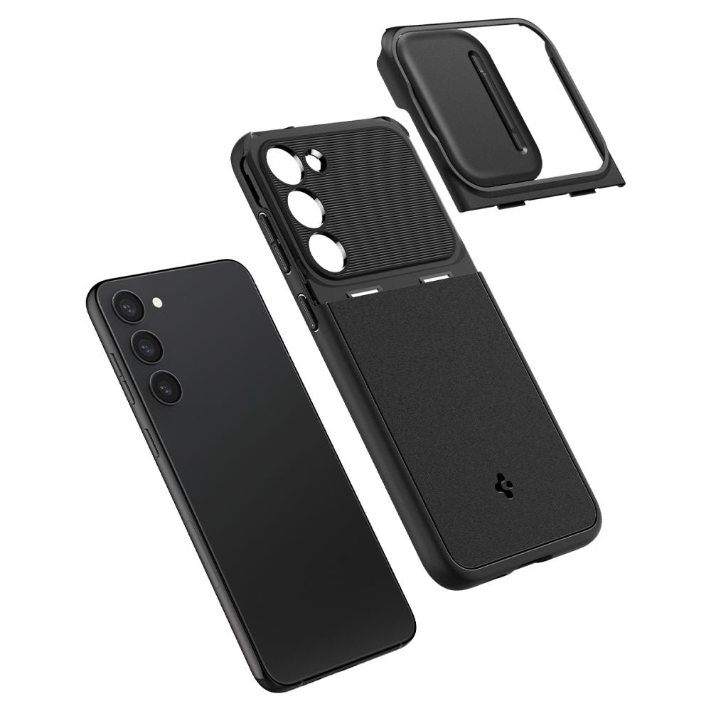 ETUI SPIGEN OPTIK ARMOR SAMSUNG GALAXY S23 BLACK CZARNE