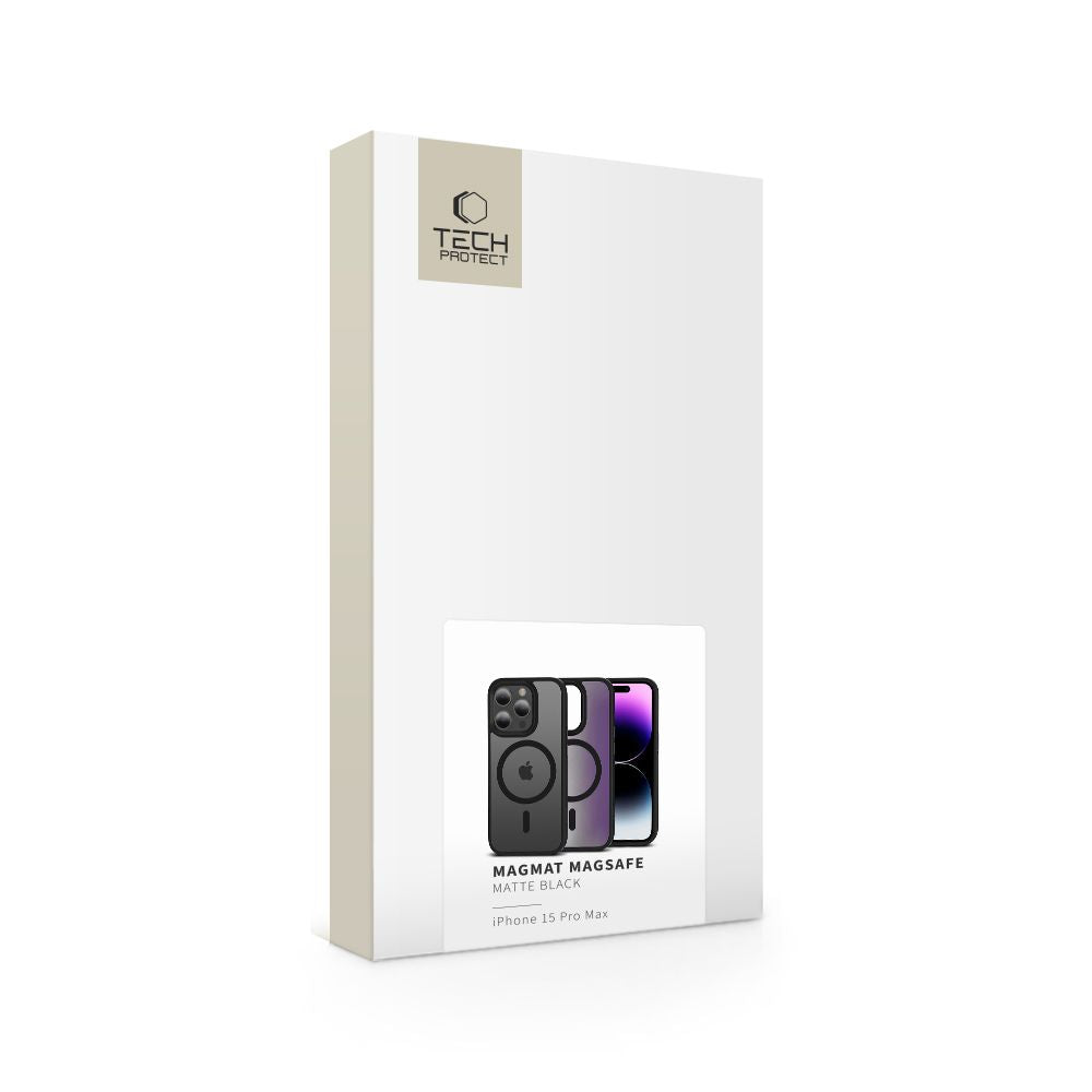 ETUI TECH-PROTECT MAGMAT MAGSAFE IPHONE 15 PRO MAX CZARNE