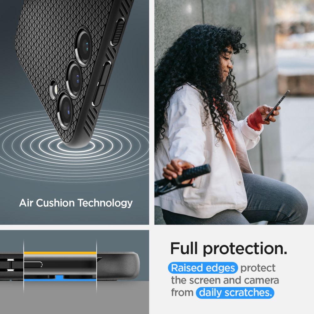 ETUI SPIGEN LIQUID AIR SAMSUNG GALAXY S23+ PLUS MATTE BLACK CZARNE