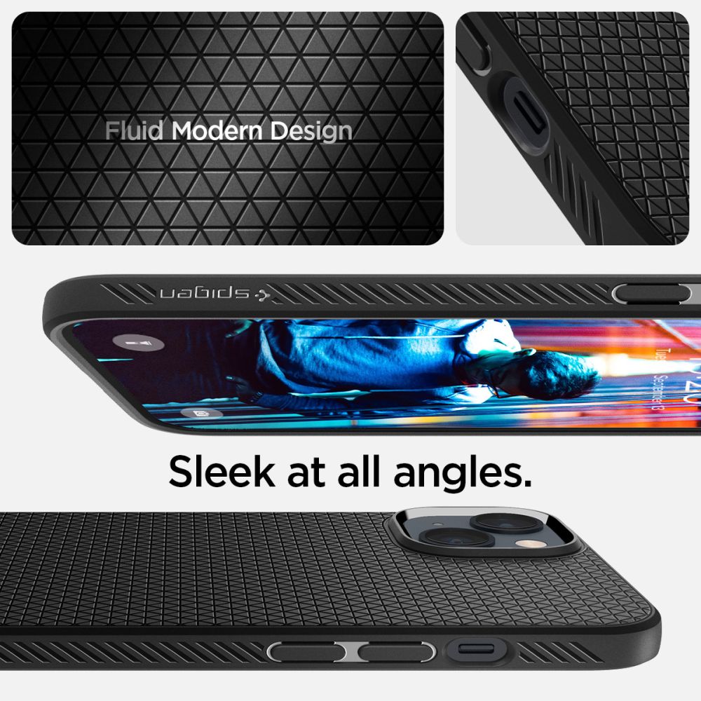 ETUI SPIGEN LIQUID AIR IPHONE 14 PLUS / 15 PLUS CZARNE