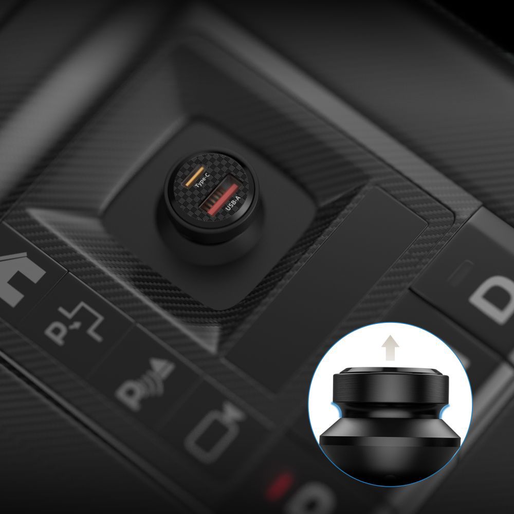 ŁADOWARKA SAMOCHODOWA TECH-PROTECT CC45W 2-PORT CAR CHARGER PD45W/QC3.0 CZARNA