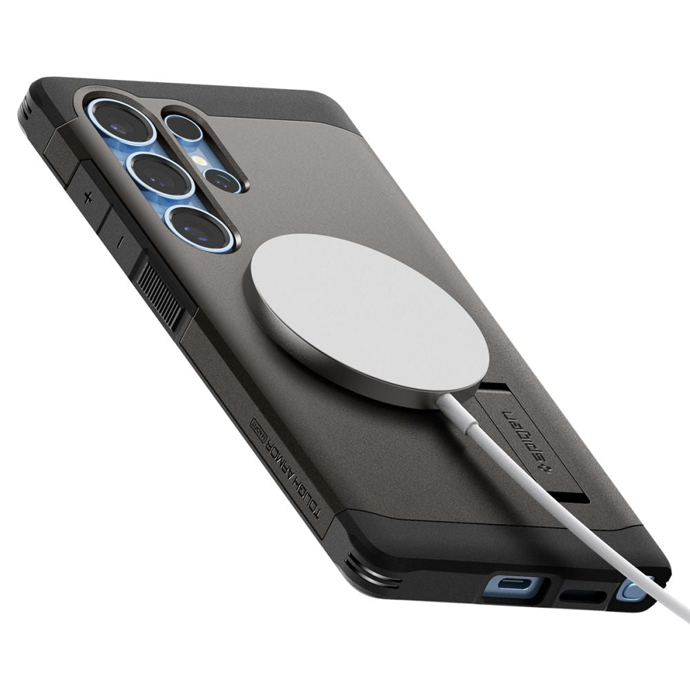 ETUI SPIGEN TOUGH ARMOR MAGSAFE SAMSUNG GALAXY S25 ULTRA SZARE