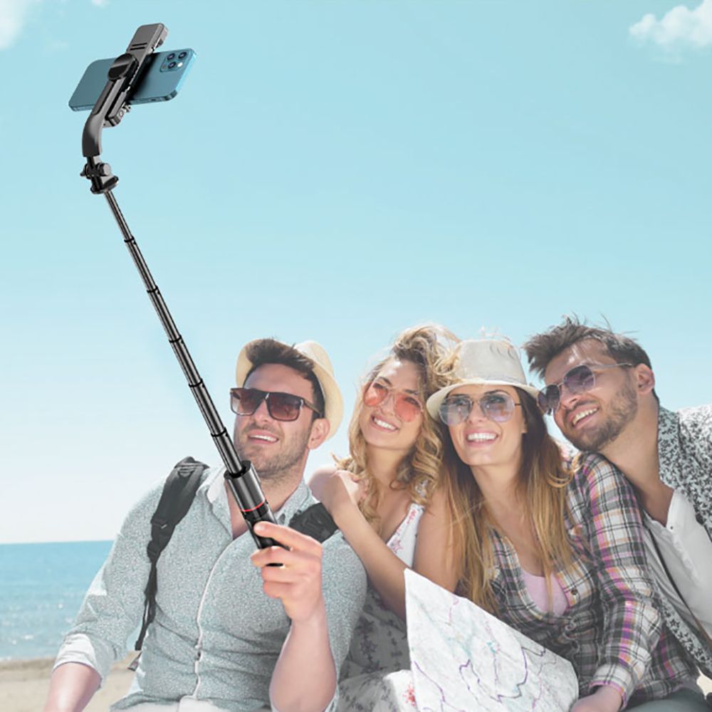 TECH-PROTECT L05S BLUETOOTH SELFIE STICK TRIPOD & LED LIGHT CZARNY