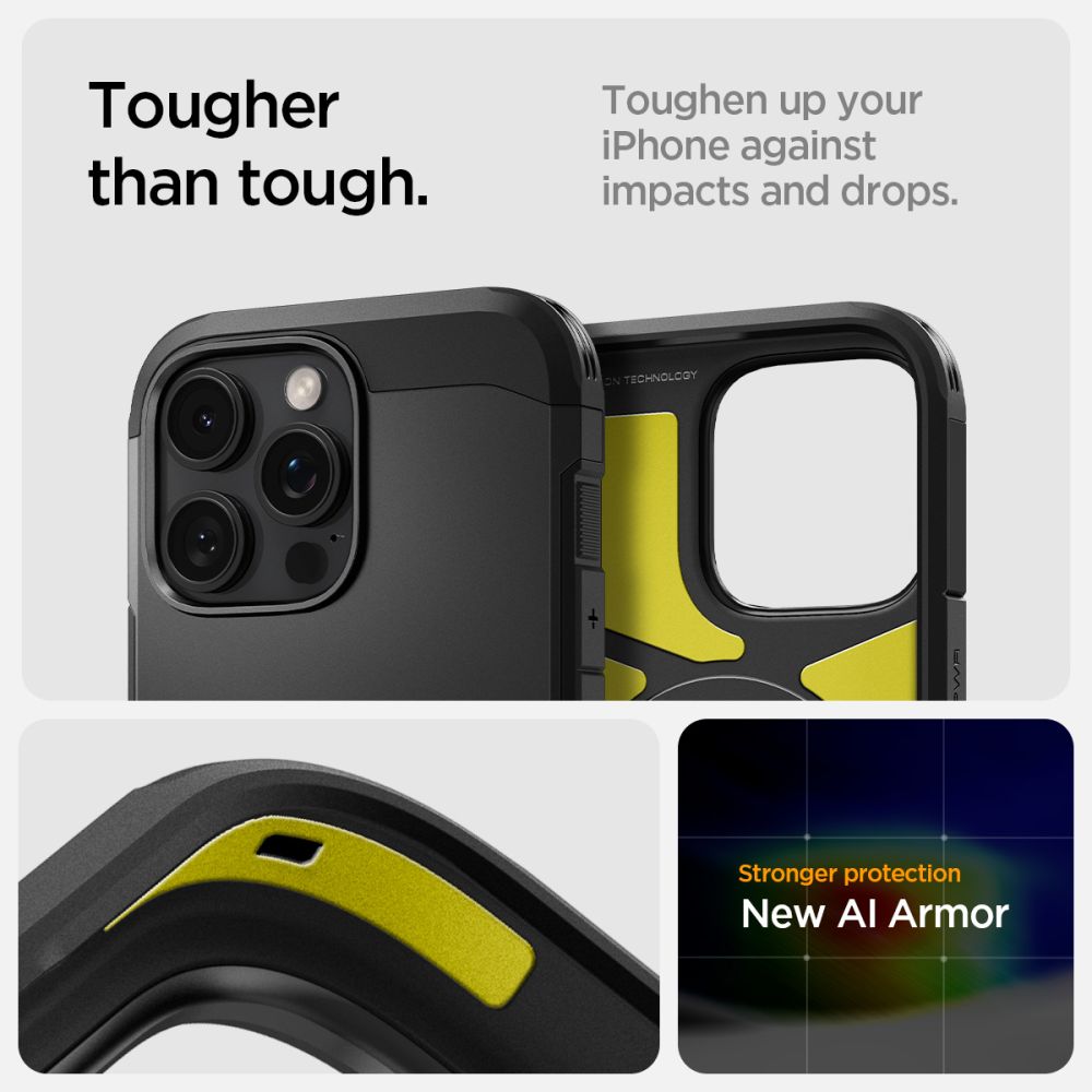 ETUI SPIGEN TOUGH ARMOR MAG MAGSAFE IPHONE 16 PRO CZARNE