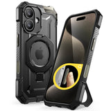 ETUI SUPCASE UB GRIP MAG MAGSAFE IPHONE 16 CZARNE
