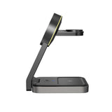 ŁADOWARKA INDUKCYJNA 3W1 TECH-PROTECT QI15W-A28 3IN1 MAGNETIC MAGSAFE WIRELESS CHARGER CZARNY