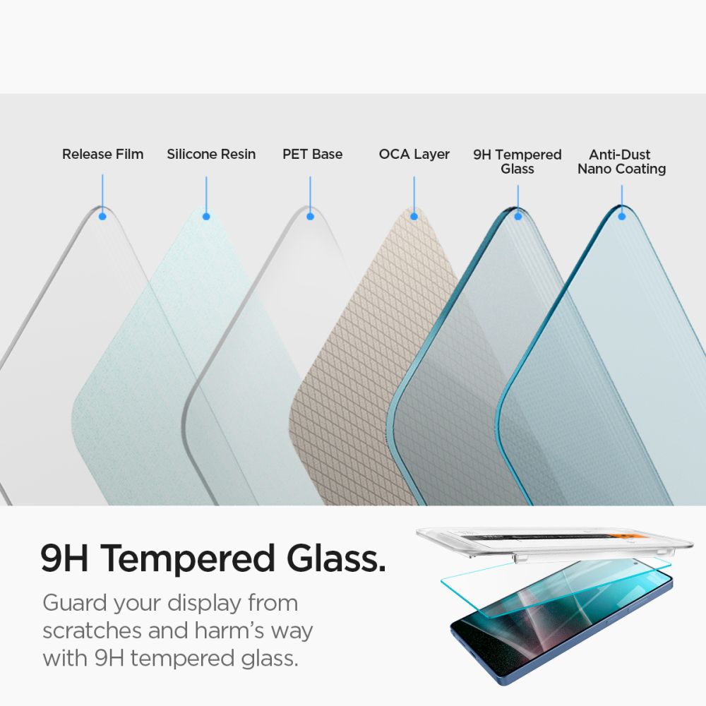 SZKŁO HARTOWANE SPIGEN GLAS.TR ”EZ FIT” HD 2-PACK SAMSUNG GALAXY S25 ULTRA CLEAR