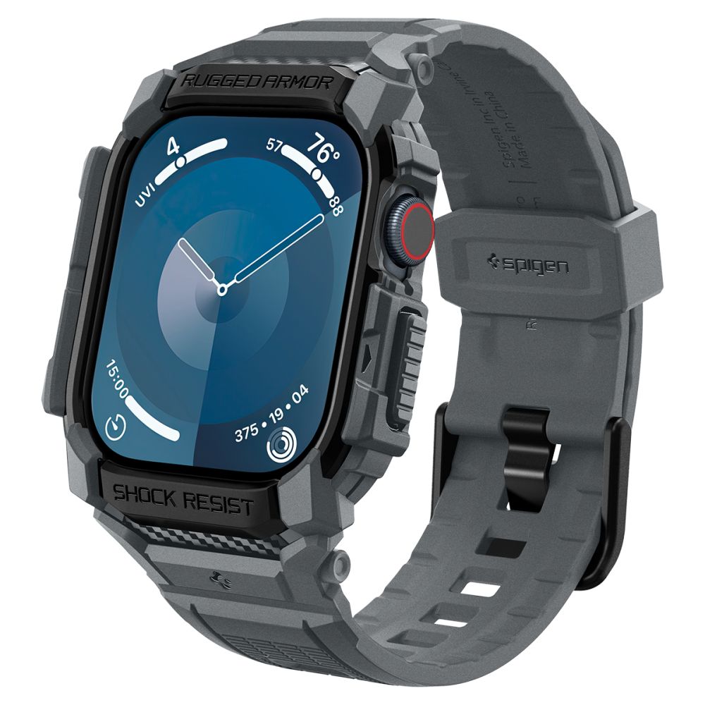 PASEK SPIGEN RUGGED ARMOR ”PRO” APPLE WATCH 10 (46 MM) SZARY