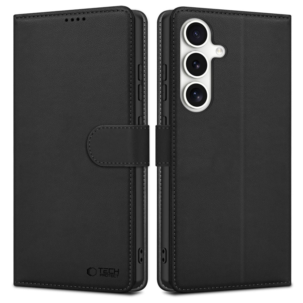 ETUI OTWIERANE TECH-PROTECT WALLET SAMSUNG GALAXY S25+ PLUS CZARNE