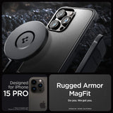 ETUI SPIGEN RUGGED ARMOR MAG MAGSAFE IPHONE 15 PRO CZARNE