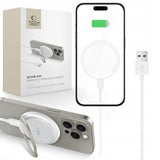 ŁADOWARKA INDUKCYJNA TECH-PROTECT QI15W-A33 MAGNETIC MAGSAFE WIRELESS CHARGER BIAŁA