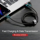 BASEUS KABEL CAFULE USB - USB-C 0,5 M 3A CZERWONO-CZARNY