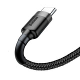 BASEUS KABEL CAFULE USB - USB-C 0,5 M 3A SZARO-CZARNY