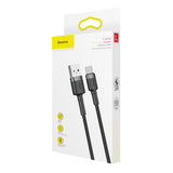 BASEUS KABEL CAFULE USB - USB-C 0,5 M 3A SZARO-CZARNY
