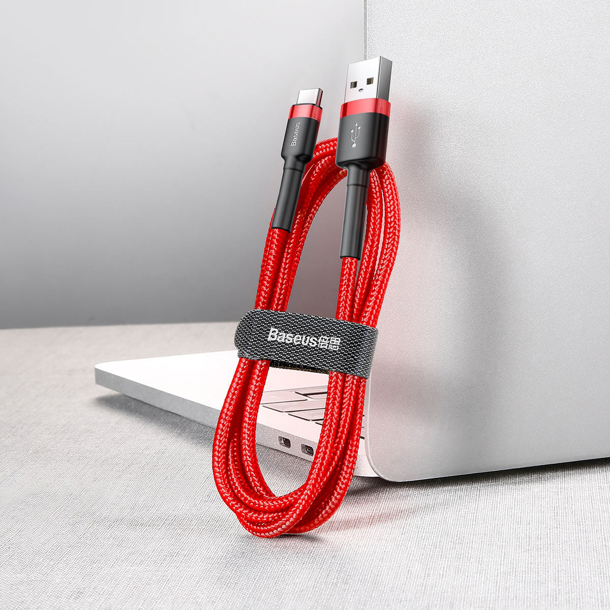 BASEUS KABEL CAFULE USB - USB-C 1,0 M 3A CZERWONY