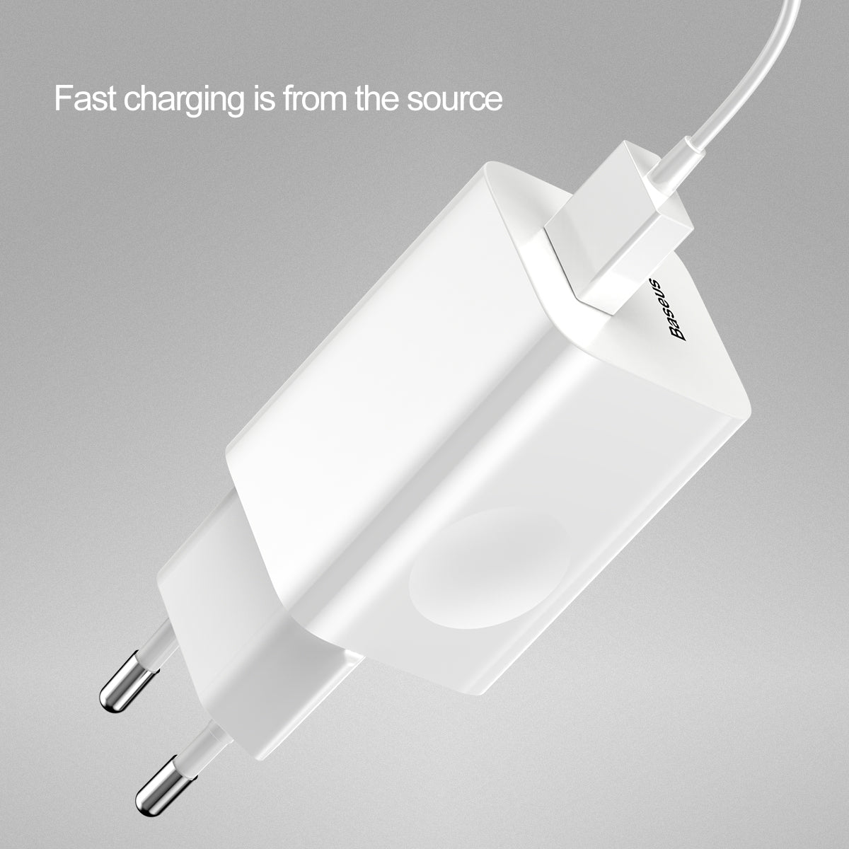 BASEUS ŁADOWARKA SIECIOWA QC 3.0 1X USB 3A BIAŁA