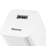 BASEUS ŁADOWARKA SIECIOWA QC 3.0 1X USB 3A BIAŁA