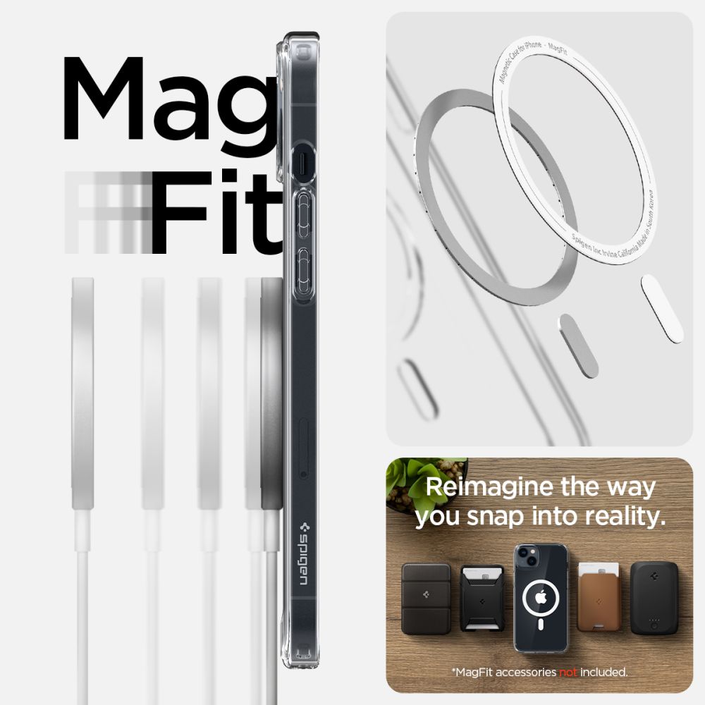 ETUI SPIGEN ULTRA HYBRID MAG MAGSAFE IPHONE 14 BIAŁE