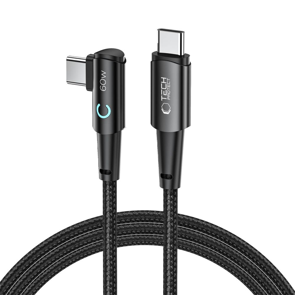 KABEL TECH-PROTECT ULTRABOOST ”L” TYPE-C CABLE 60W/6A 200CM SZARY