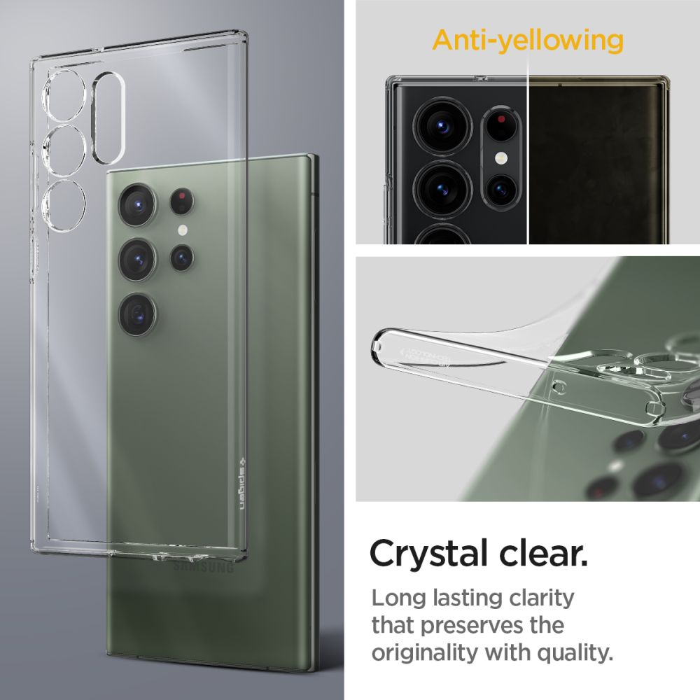 ETUI SPIGEN LIQUID CRYSTAL SAMSUNG GALAXY S23 ULTRA TRANSPARETNA