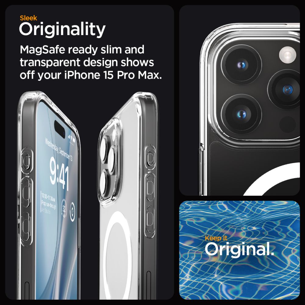 ETUI SPIGEN ULTRA HYBRID MAG MAGSAFE IPHONE 15 PRO MAX BIAŁE