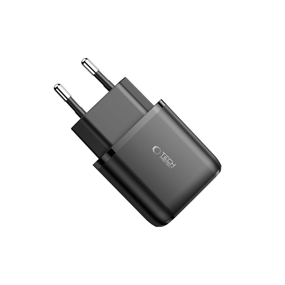ŁADOWARKA SIECIOWA TECH-PROTECT C20W 2-PORT NETWORK CHARGER PD20W/QC3.0 CZARNA