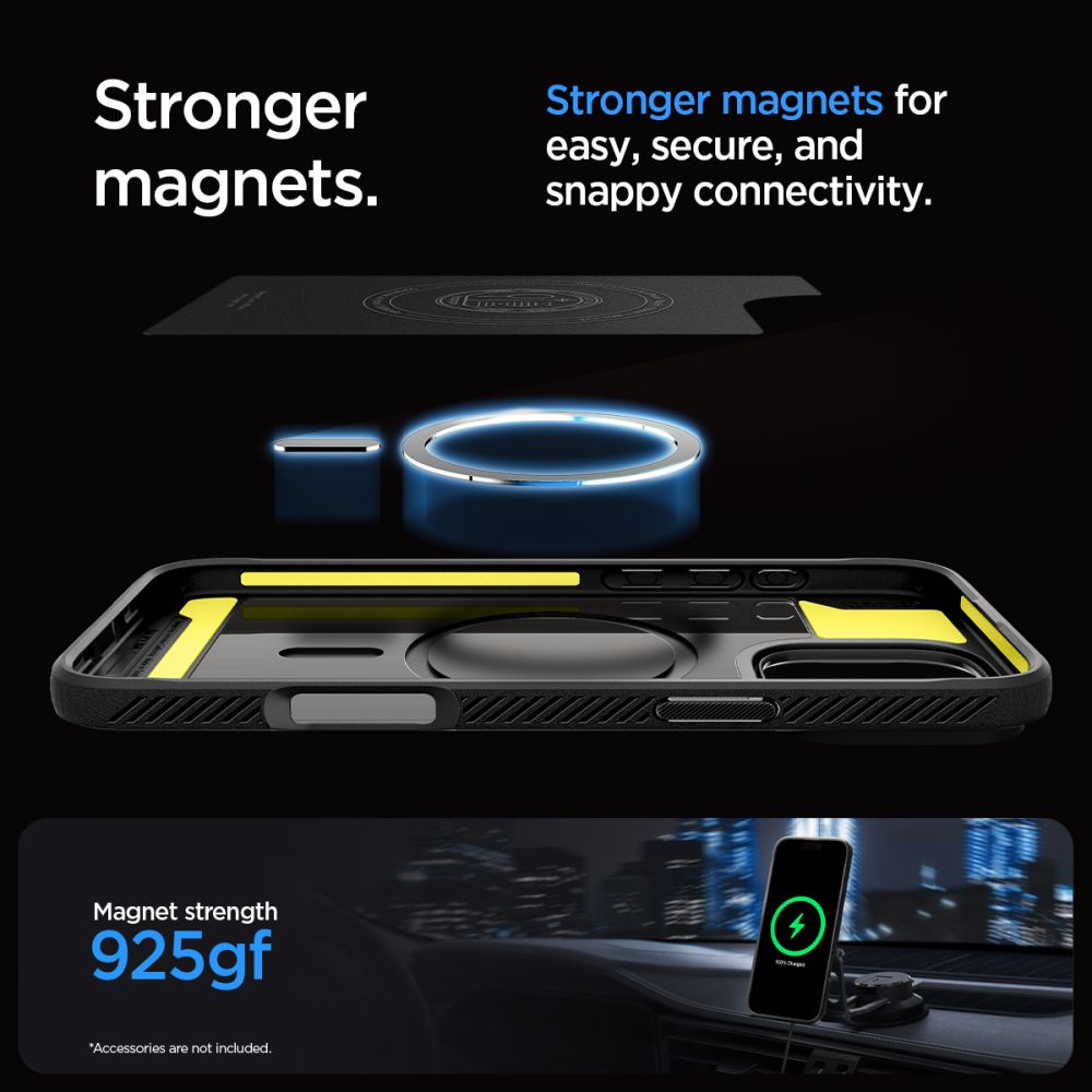 ETUI SPIGEN RUGGED ARMOR MAG MAGSAFE IPHONE 16 PRO MAX CZARNE