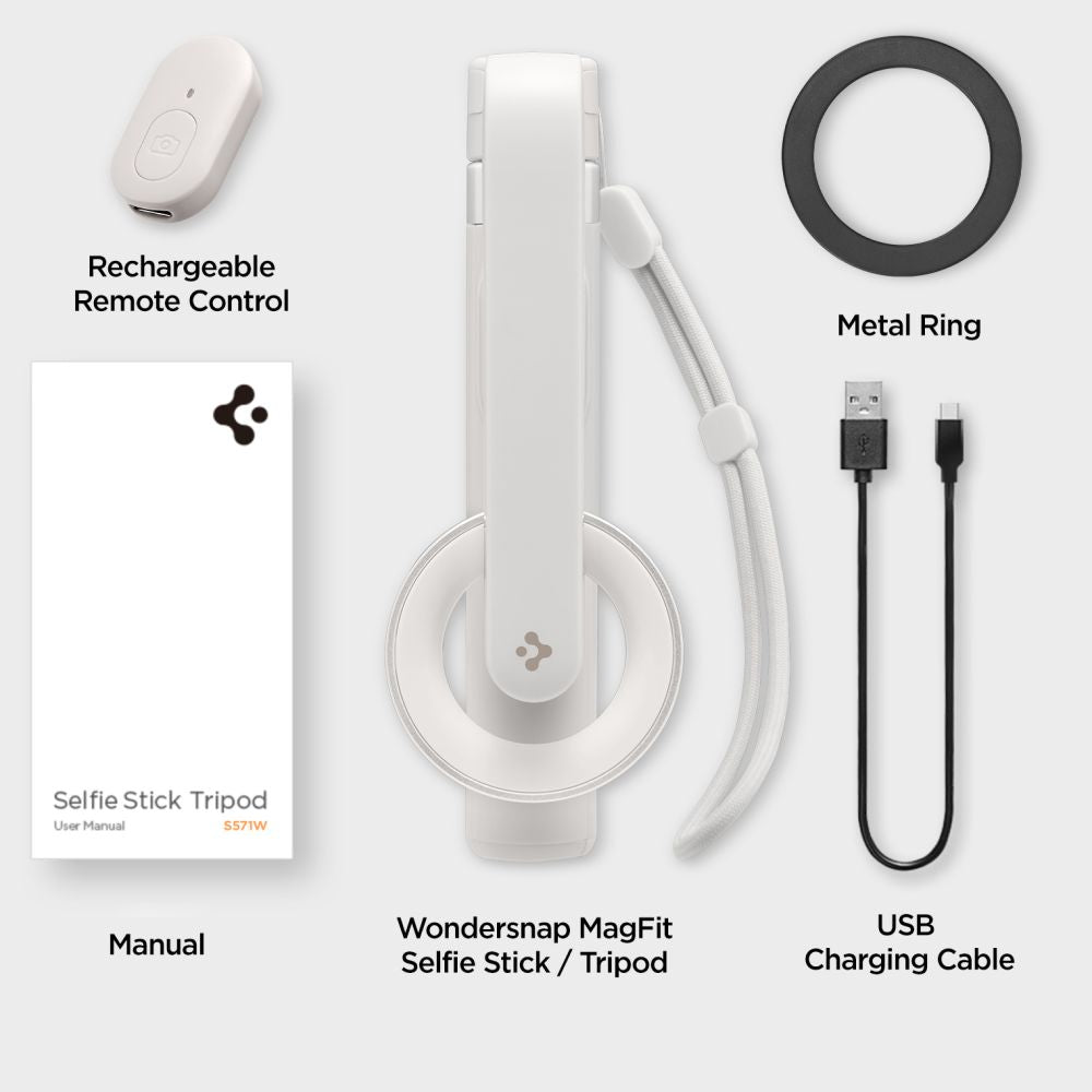 SELFIE STICK TRIPOD SPIGEN S571W MAGSAFE BLUETOOTH BEŻOWY