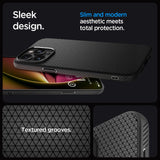 ETUI SPIGEN LIQUID AIR IPHONE 15 PRO MAX MATTE BLACK CZARNE