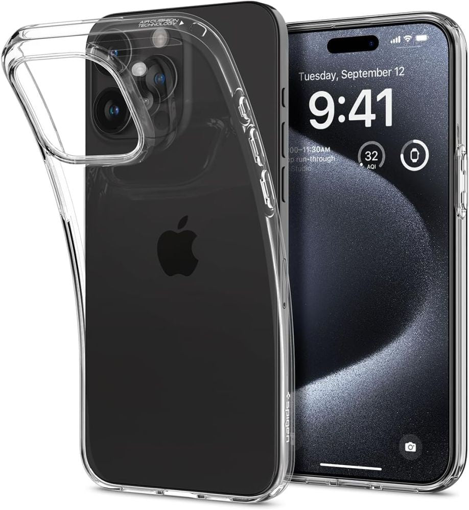 ETUI SPIGEN LIQUID CRYSTAL IPHONE 15 PRO CRYSTAL CLEAR TRANSPARENTNE