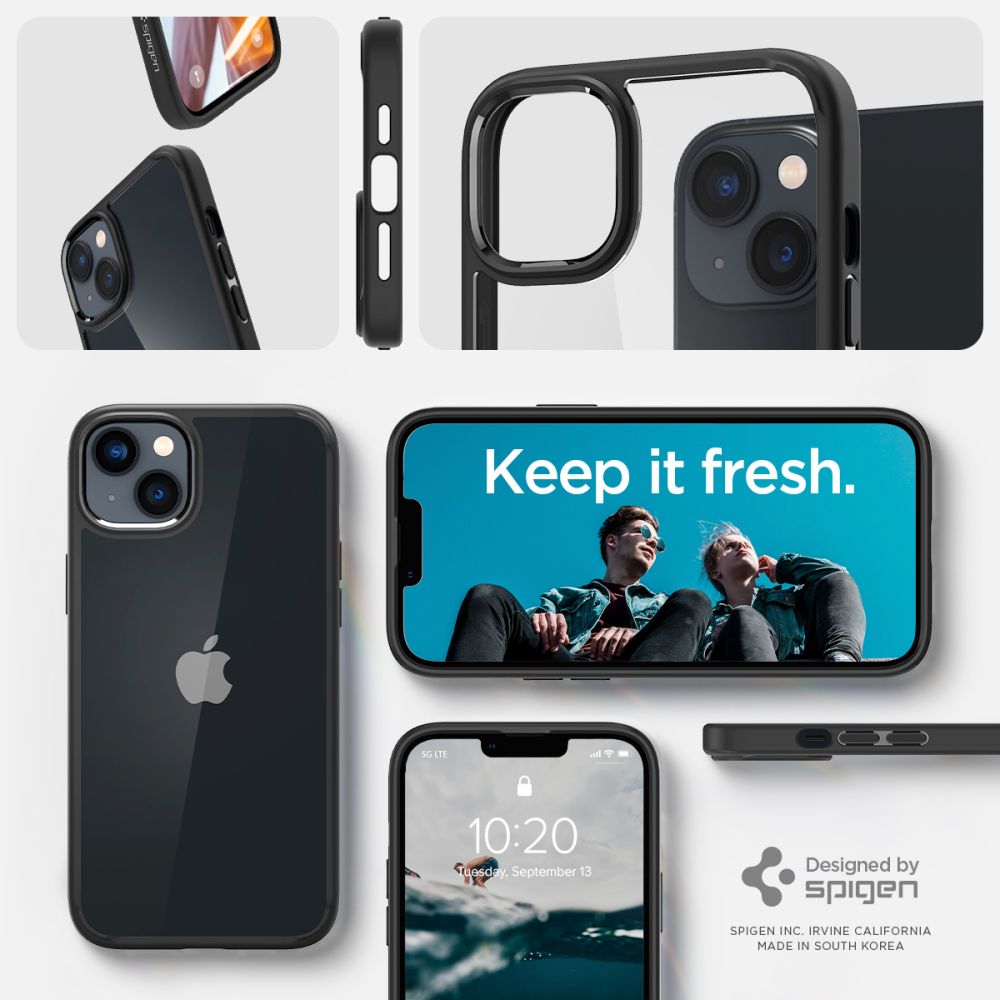 ETUI SPIGEN ULTRA HYBRID IPHONE 14 PLUS / 15 PLUS MATTE BLACK CZARNE