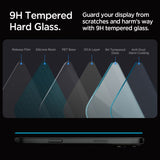 SZKŁO HARTOWANE SPIGEN GLAS.TR ”EZ FIT” 2-PACK IPHONE 16 PRO MAX CLEAR TRANSPARETNE