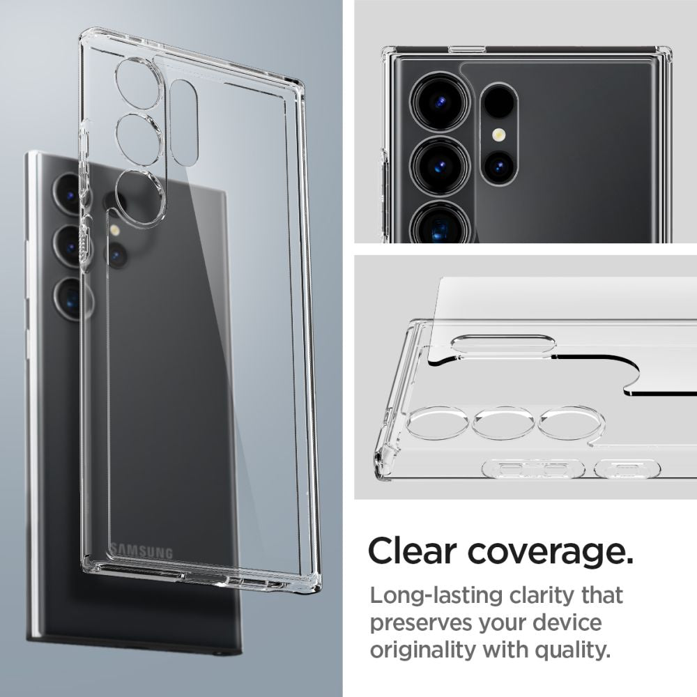ETUI SPIGEN ULTRA HYBRID SAMSUNG GALAXY S24 ULTRA TRANSPARETNE