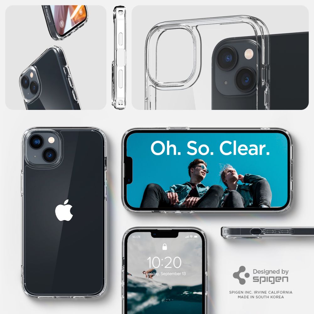 ETUI SPIGEN ULTRA HYBRID IPHONE 14 PLUS / 15 PLUS CRYSTAL CLEAR TRANSPARETNE