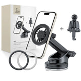 UCHWYT SAMOCHODOWY DO KRATKI, KOKPIT I SZYBĘ TECH-PROTECT N56 MAGNETIC MAGSAFE DASHBOARD & VENT CAR MOUNT CZARNY