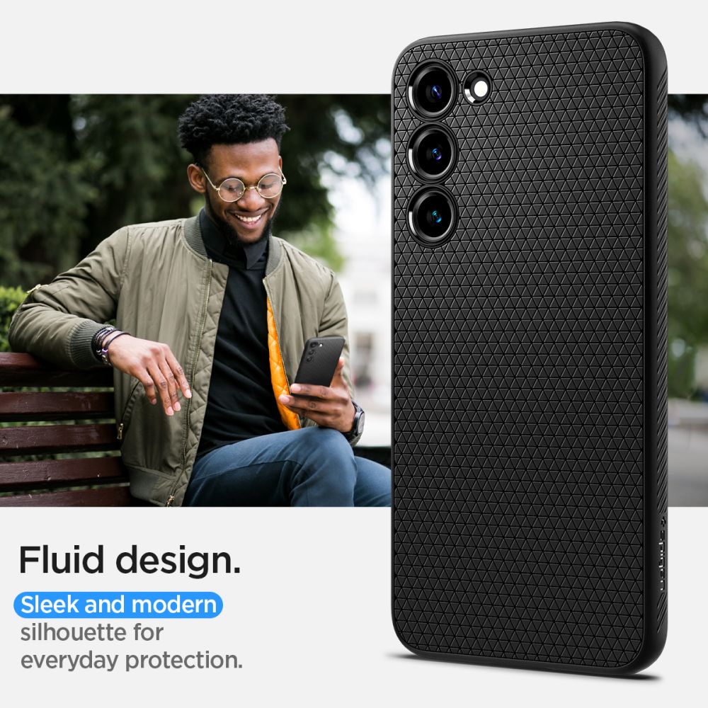 ETUI SPIGEN LIQUID AIR SAMSUNG GALAXY S23+ PLUS MATTE BLACK CZARNE